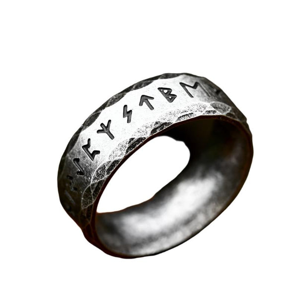 Ancient Runes Ring (SILVER) 8MM