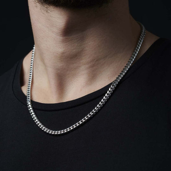 Cuban Chain Necklace, Premium Waterproof Men's Chain Necklace,  Men's Silver Chains, Gold Mens Chain, Jewelry gifts for Men-Gift For Him