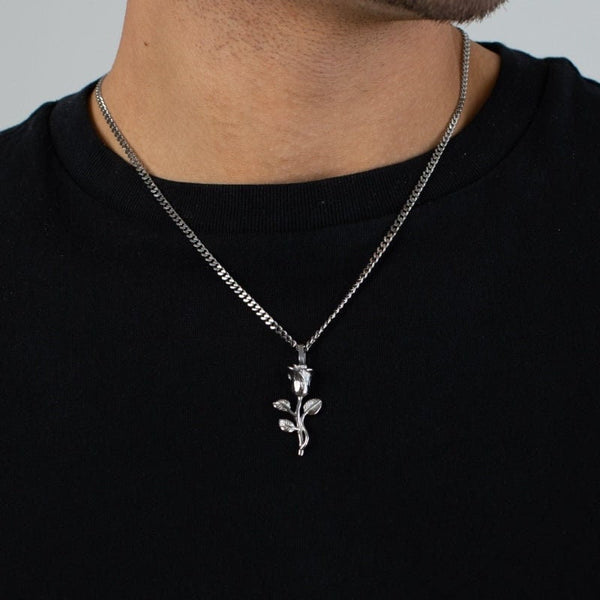 Rose pendant for men deals