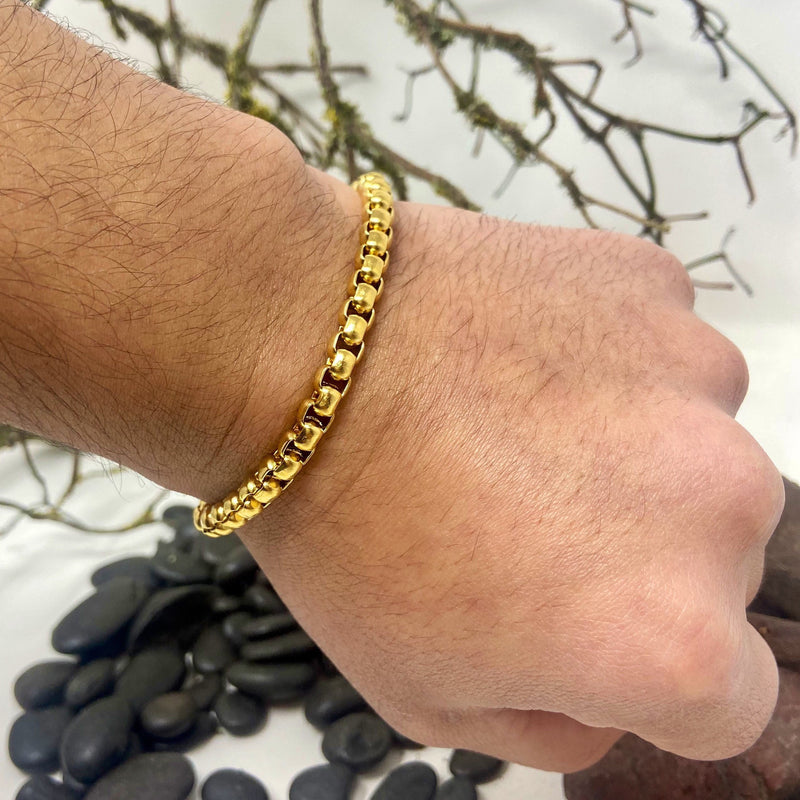 10k Solid Gold Men's Bracelet/Clip Bracelet/Gold Clip Bracelet for  Men/Graduation Gift/Gold Bracelet/Gift Bracelet/Bride Bracelet/Gold Link