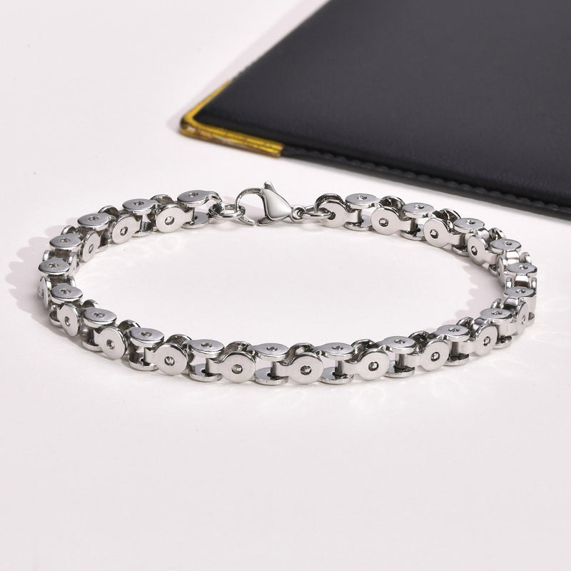 Link Chain Bracelet, Bicycle Chain Bracelets, Chain Bracelet, Men's Link Bracelet, Men's Jewelry, Steel Bracelet WATERPROOF/ANTI-TARNISH